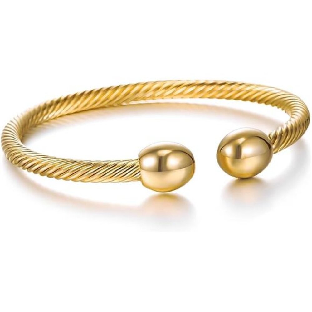Elegant Copper Magnetic Bracelet – Adjustable Bangle for Men & Women